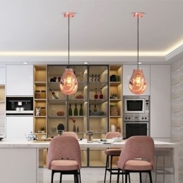 Farverigt pendant lys sæbeboble glas loft lys ø lampe