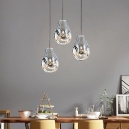 Farverigt pendant lys sæbeboble glas loft lys ø lampe