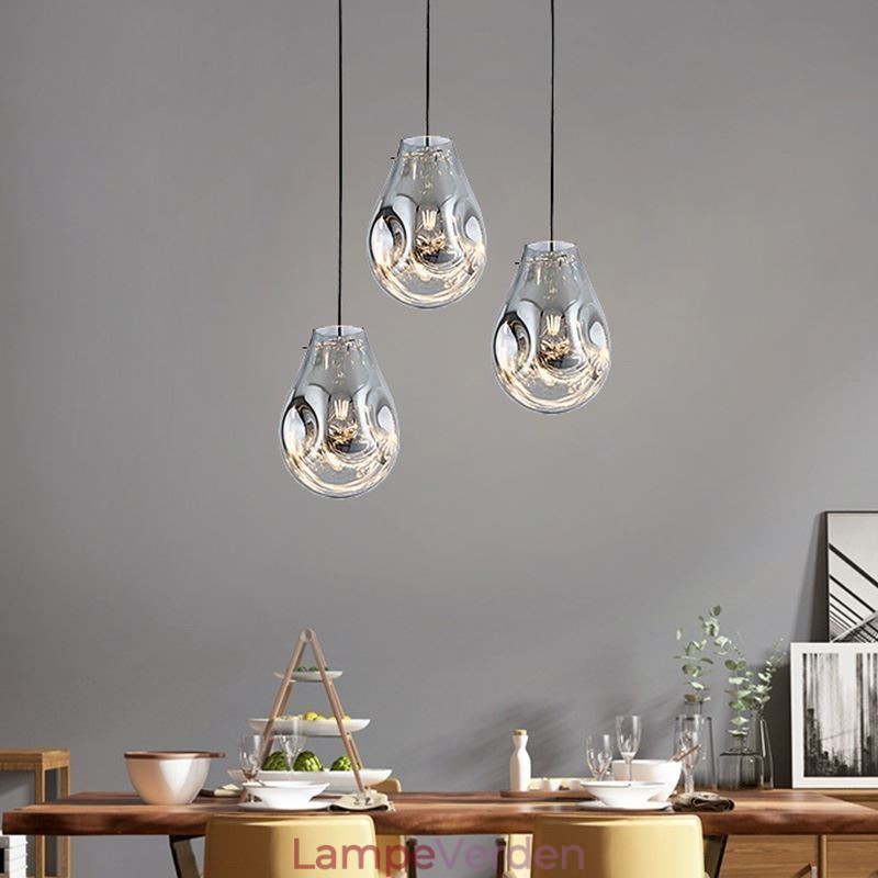 Farverigt pendant lys sæbeboble glas loft lys ø lampe