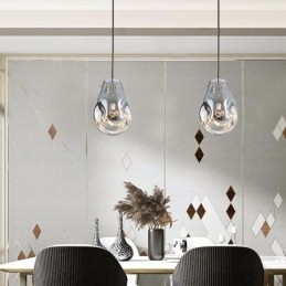 Farverigt pendant lys sæbeboble glas loft lys ø lampe