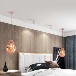 Farverigt pendant lys sæbeboble glas loft lys ø lampe