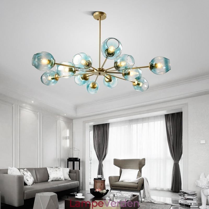 Nordic Glass Pendel Light Magic Bean Shape Lampe Lysekrone Belysning