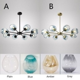 Nordic Glass Pendel Light Magic Bean Shape Lampe Lysekrone Belysning