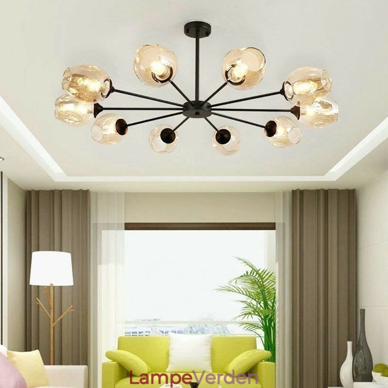 Nordic Glass Pendel Light Magic Bean Shape Lampe Lysekrone Belysning