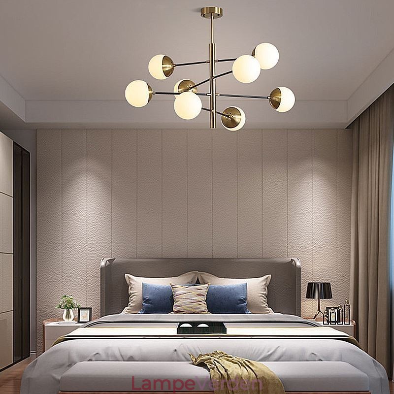 Nordic Glass Pendel Light Magic Bean Shape Lysekrone Lighting Lamp
