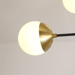 Nordic Glass Pendel Light Magic Bean Shape Lysekrone Lighting Lamp