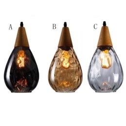 Pendellampe Dråbeglas skærmlampe lys