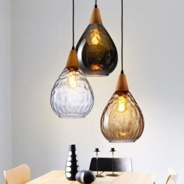 Pendellampe Dråbeglas skærmlampe lys