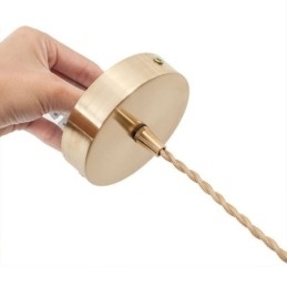 Moderne retro glas pendel belysning blomsterskærm lampe med twist switch lys
