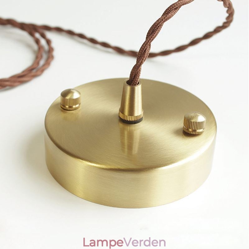 Rustik loftslampe Pendel i farvet glas