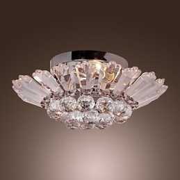 Moderne Semi Flush Mount i Crystal Feature