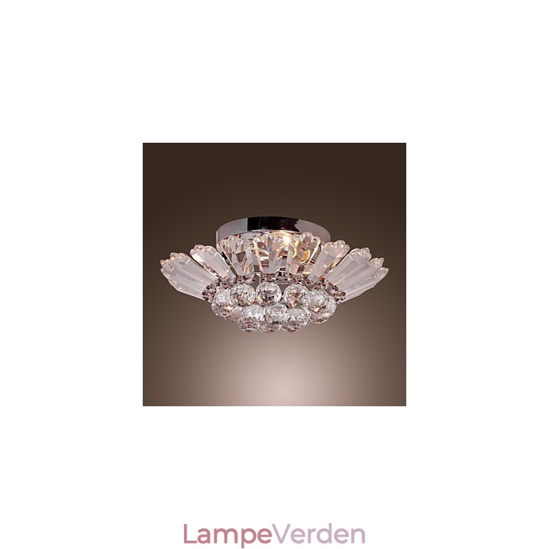 Moderne Semi Flush Mount i Crystal Feature