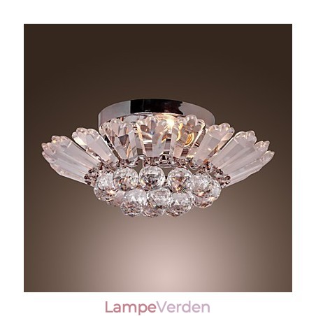 Moderne Semi Flush Mount i Crystal Feature Moderne Semi Flush Mount i Crystal Feature