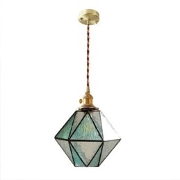 Geometrisk farvet glas Farmhouse Pendel Light