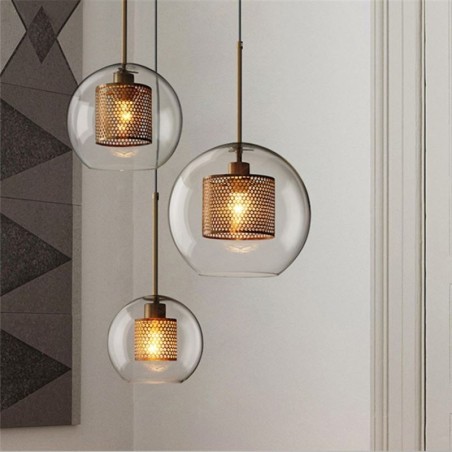 Nordisk Pendel Glas Boligbelysning Rund Kugleform Lampe Sengelampe Nordisk Pendel Glas Boligbelysning Rund Kugleform Lampe Sengelampe