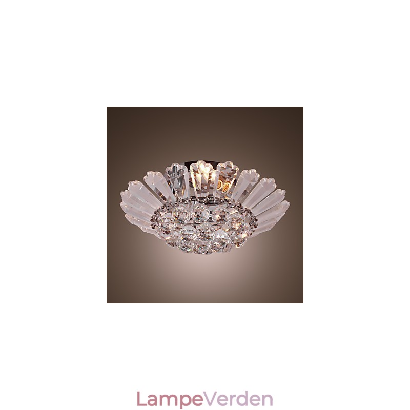 Moderne Semi Flush Mount i Crystal Feature