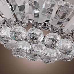 Moderne Semi Flush Mount i Crystal Feature