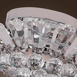 Moderne Semi Flush Mount i Crystal Feature