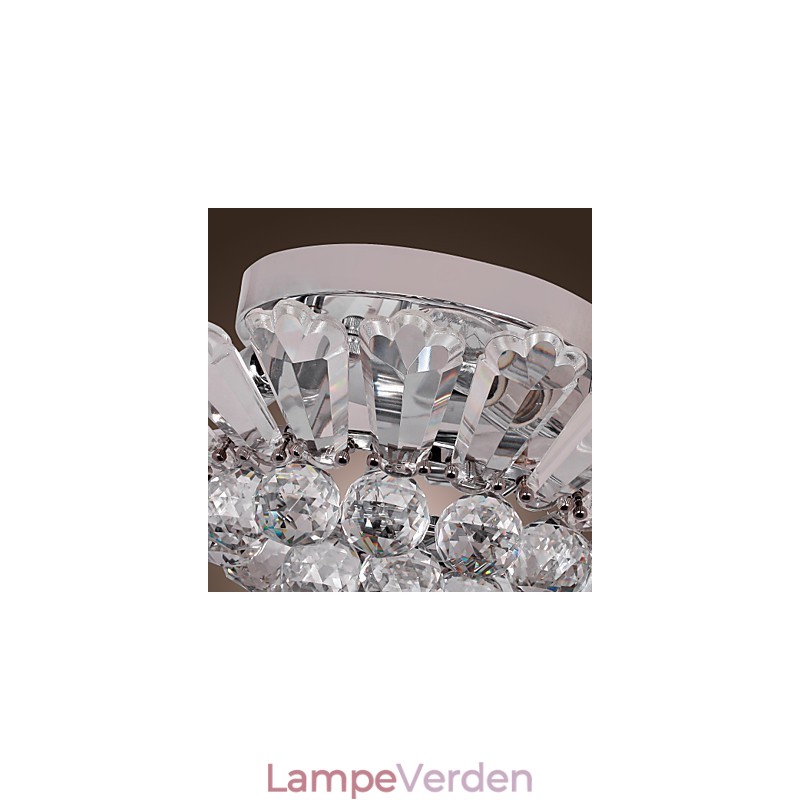Moderne Semi Flush Mount i Crystal Feature