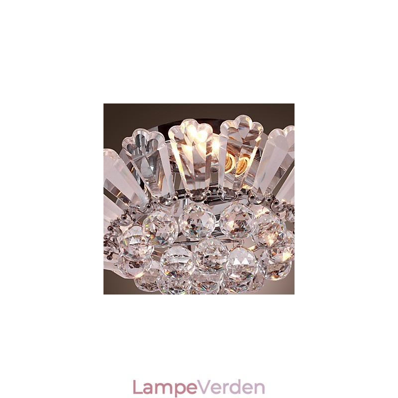 Moderne Semi Flush Mount i Crystal Feature
