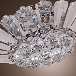 Moderne Semi Flush Mount i Crystal Feature