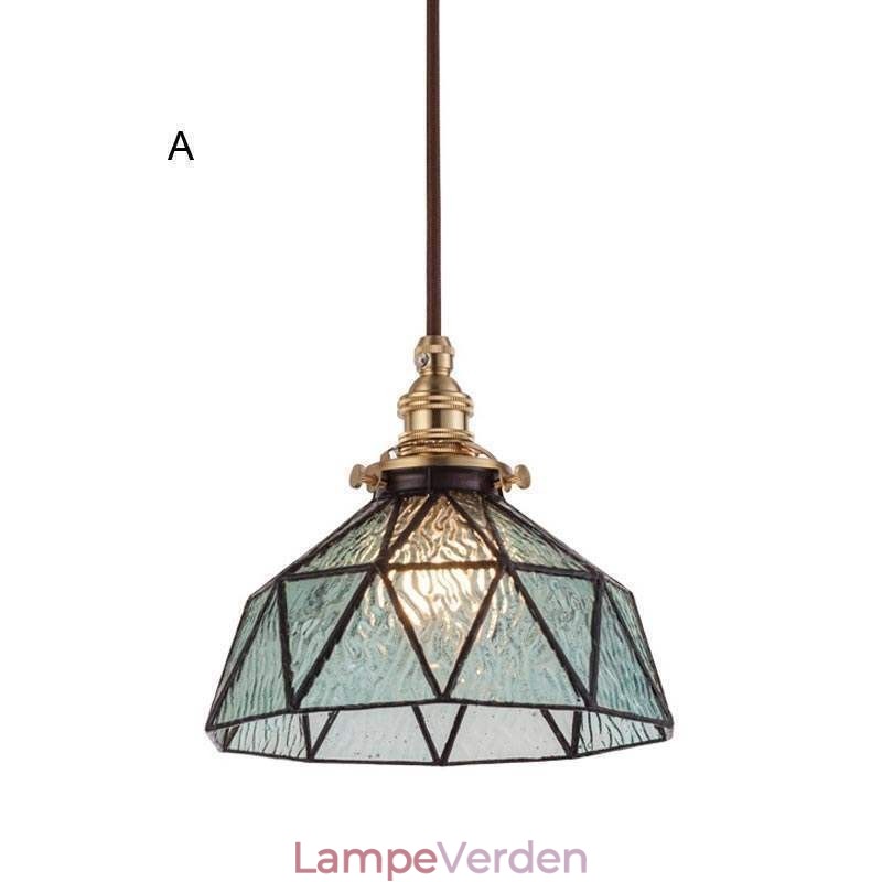 Geometrisk Pendel i farvet glas