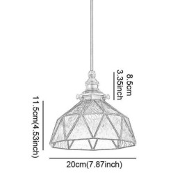 Geometrisk Pendel i farvet glas