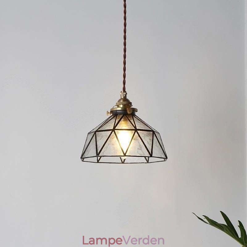 Geometrisk Pendel i farvet glas