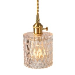 Jelly Jar lysarmatur Ribbet glas pendel lys