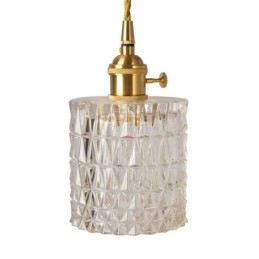 Jelly Jar lysarmatur Ribbet glas pendel lys