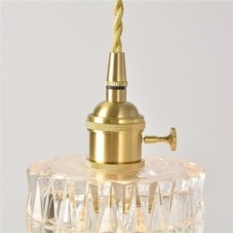 Jelly Jar lysarmatur Ribbet glas pendel lys
