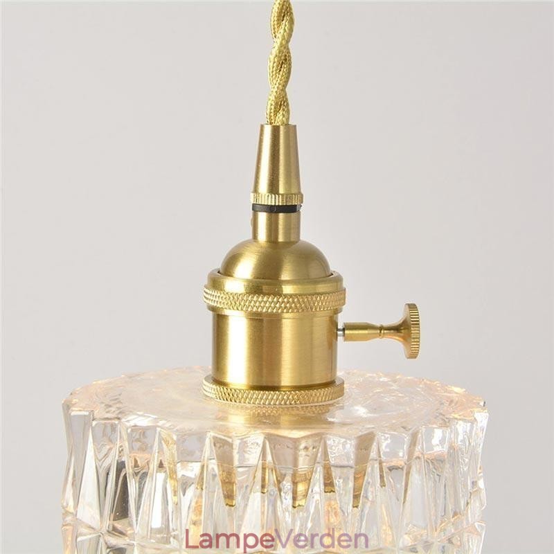 Jelly Jar lysarmatur Ribbet glas pendel lys