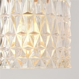 Jelly Jar lysarmatur Ribbet glas pendel lys