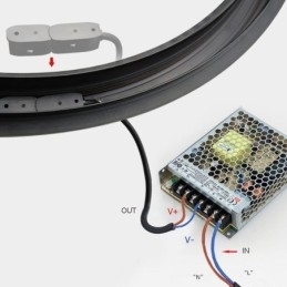Cirkulær skinnelys Magnetisk forsænket skinnelysarmatur 150cm