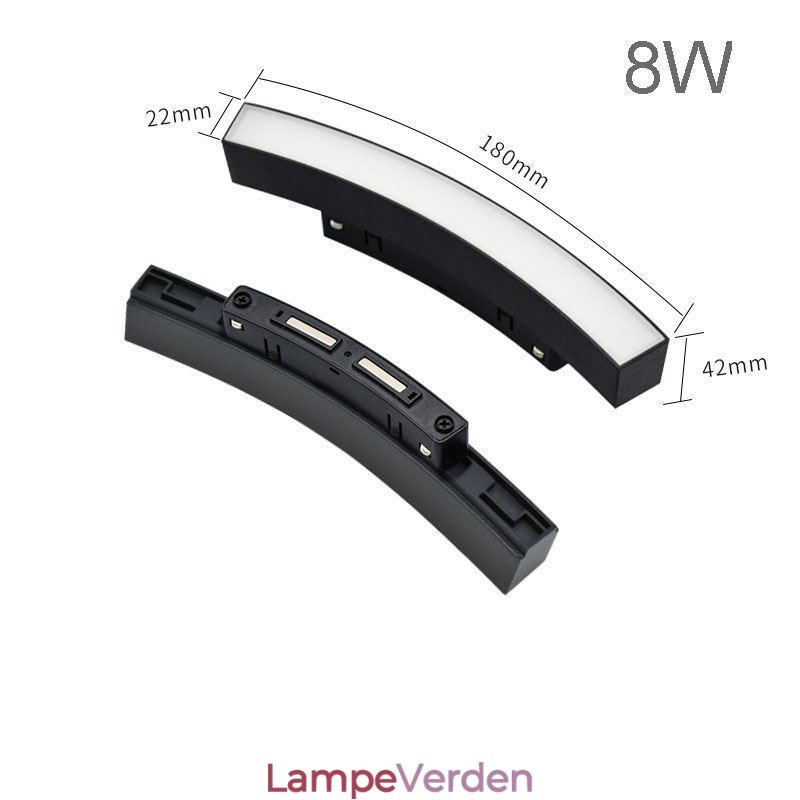 Cirkulær skinnelys Magnetisk forsænket skinnelysarmatur 150cm