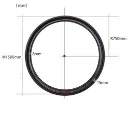 Cirkulær skinnelys Magnetisk forsænket skinnelysarmatur 150cm