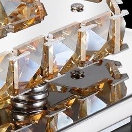 Moderne moderne elektropletteret metal Flush Mount