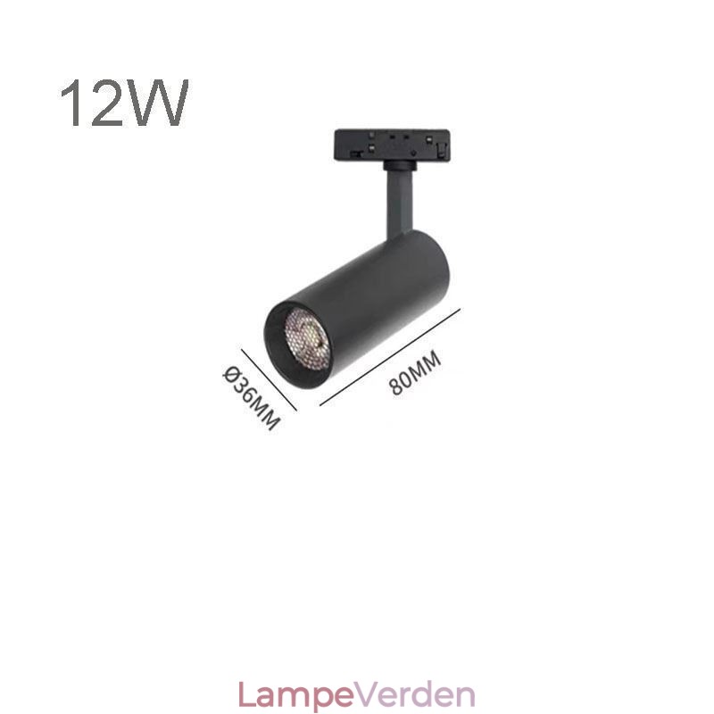 Cirkulært skinnelyssystem Magnetisk forsænket skinnelysarmatur 120cm