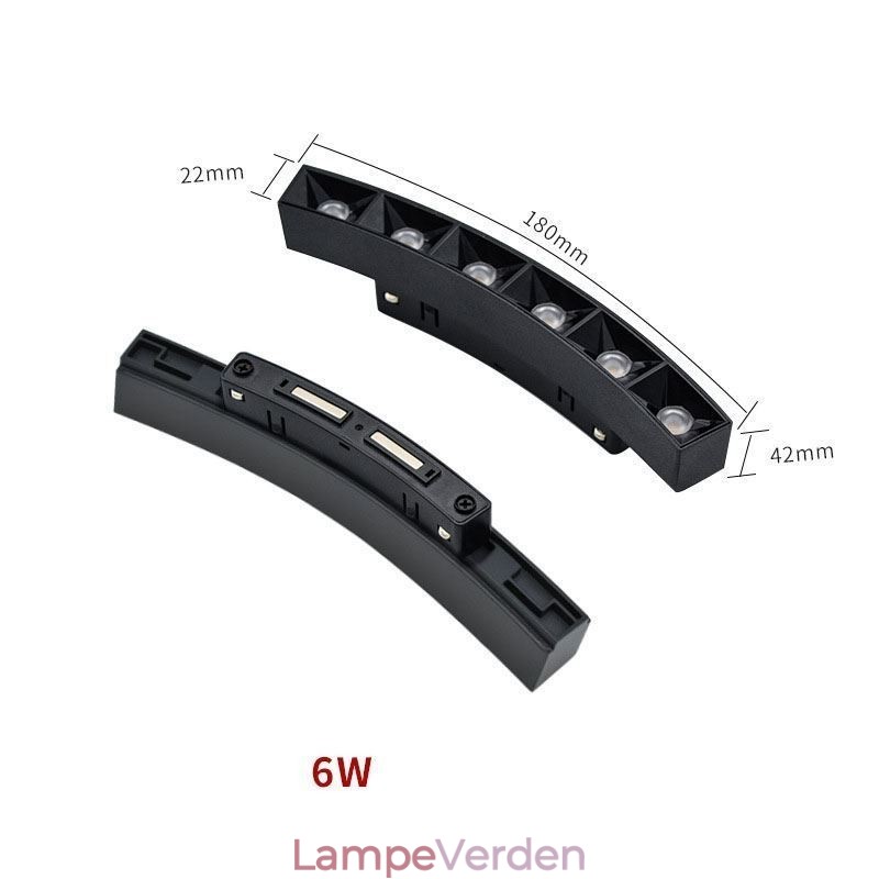 Cirkulært skinnelyssystem Magnetisk forsænket skinnelysarmatur 120cm