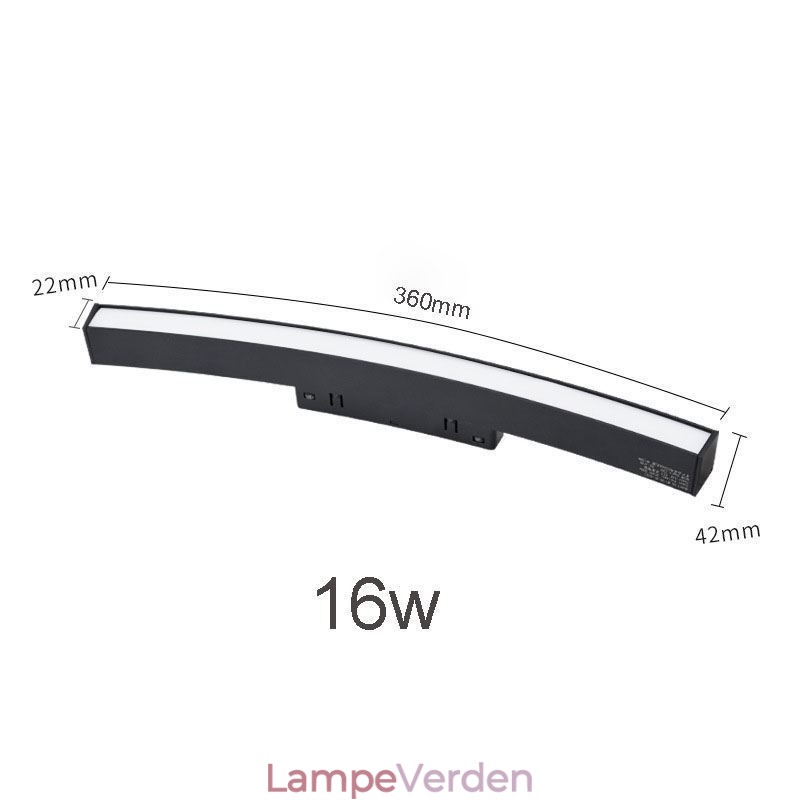 Cirkulært skinnelyssystem Magnetisk forsænket skinnelysarmatur 120cm