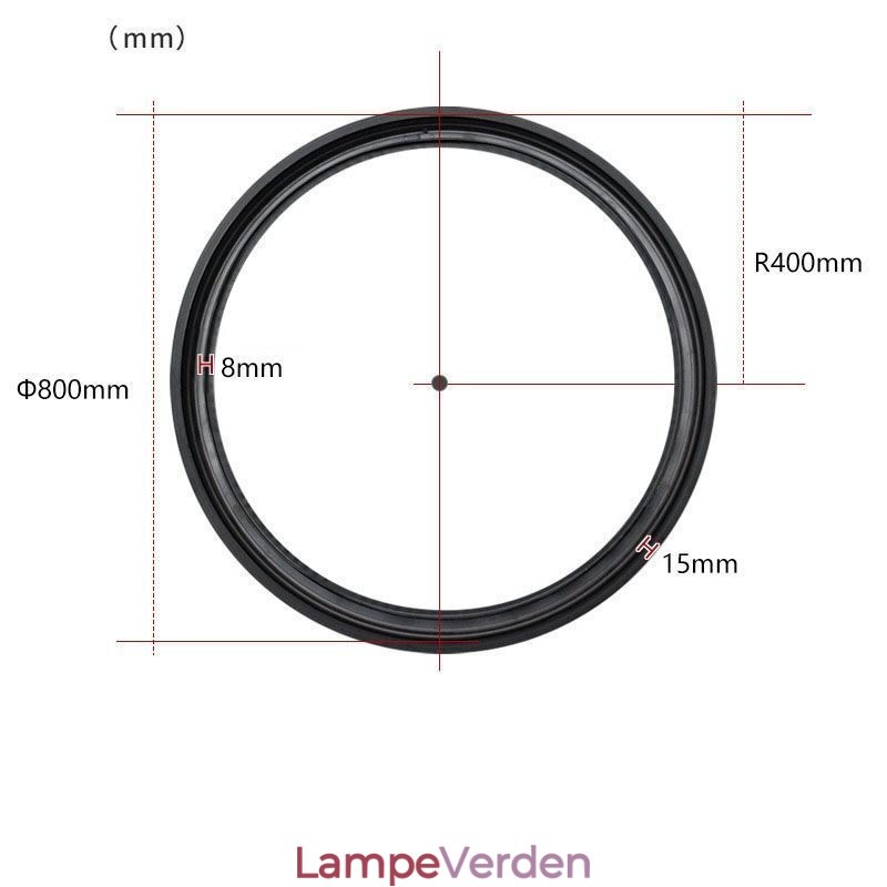 Cirkulær Magnetisk Spor Lys Forsænket Spotlight Dekorativ Lys 80cm