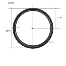 Cirkulært skinnelys Magnetisk forsænket spotlight dekorativt lys 60cm