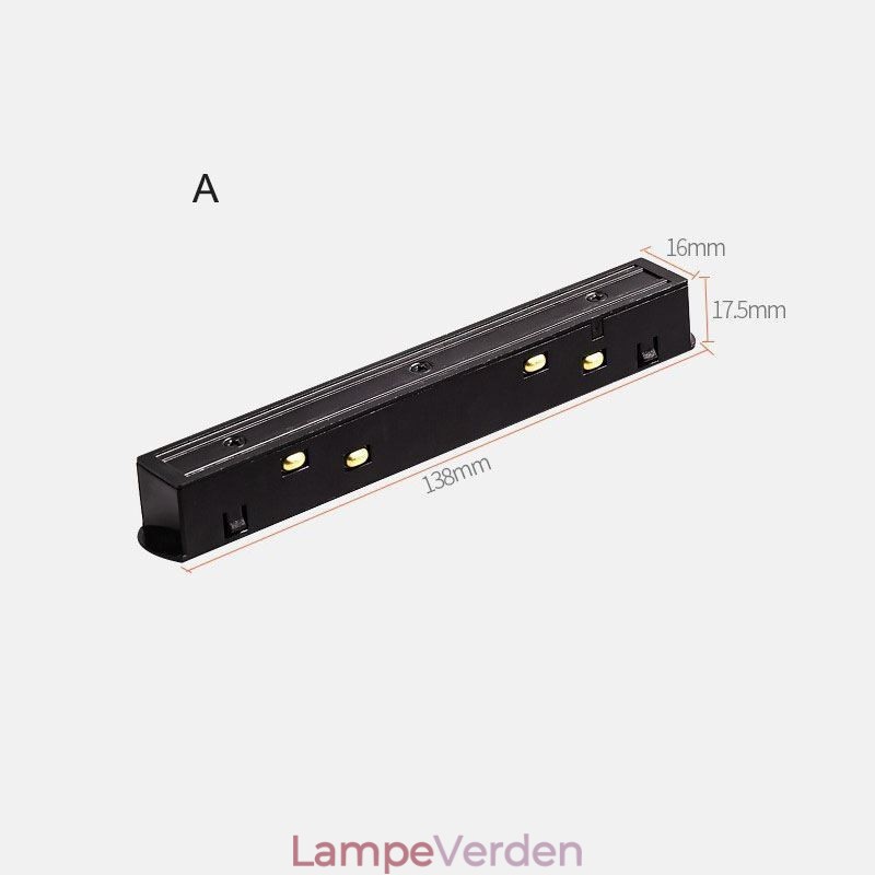 Magnetisk skinnebelysningstilbehør Forsænket skinnehjørneforbindelse