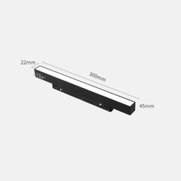 Magnetisk skinnelys Indsænket spotlight dekorativt lys 6M*2