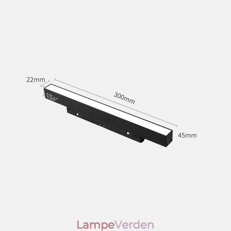 Magnetisk skinnelys Indsænket spotlight dekorativt lys 6M*2