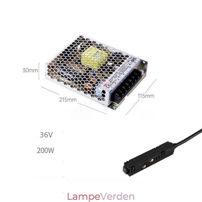 Magnetisk skinnelys Indsænket spotlight dekorativt lys 6M*2