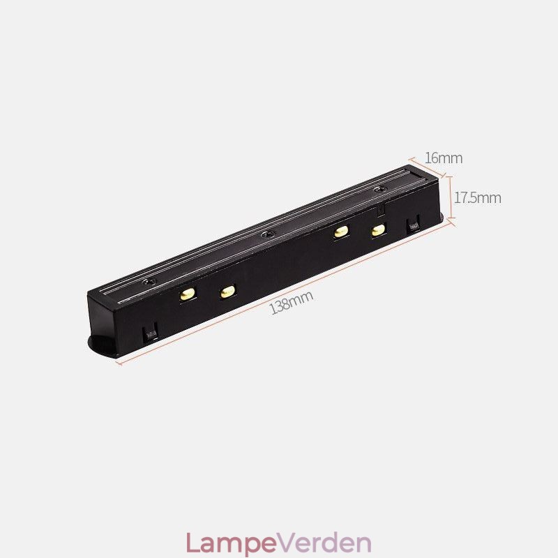 Magnetisk skinnelys Indsænket spotlight dekorativt lys 6M*2