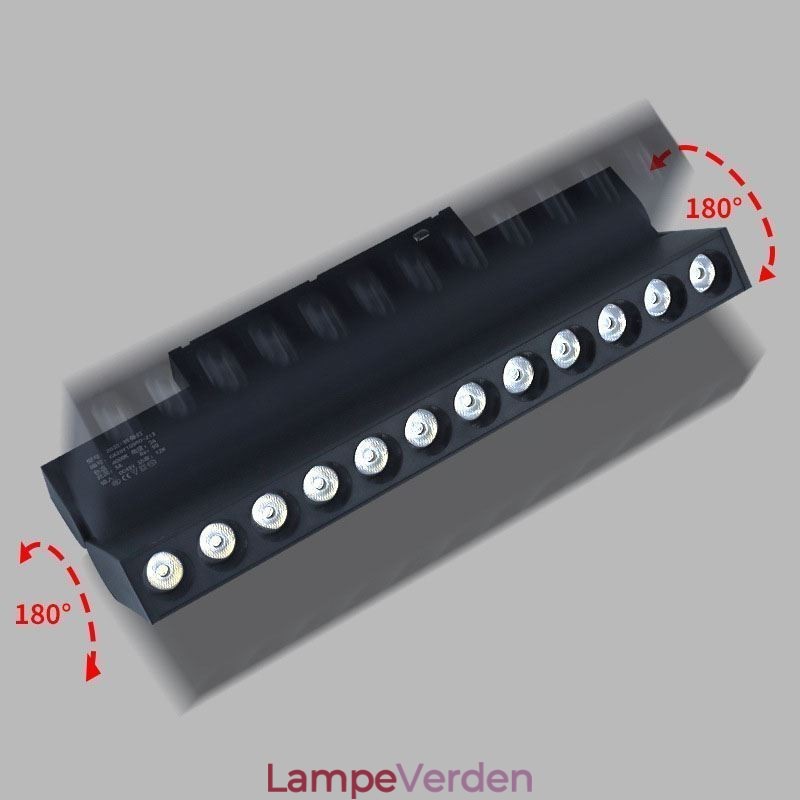 Forsænket skinnegitter Spotlight Sporliste Spotlight Magnetisk foldegitter Spotlight 36V