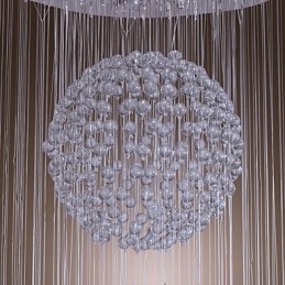 Moderne moderne krystal krom lysekrone Flush Mount