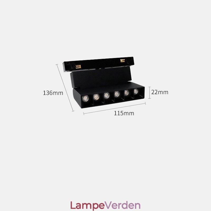 Forsænket skinnegitter Spotlight Sporliste Spotlight Magnetisk foldegitter Spotlight 36V